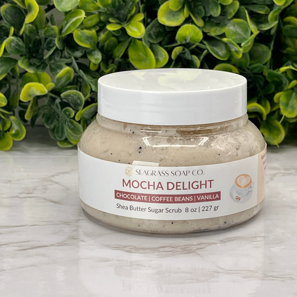 Exfoliating shea butter sugar scrubs
