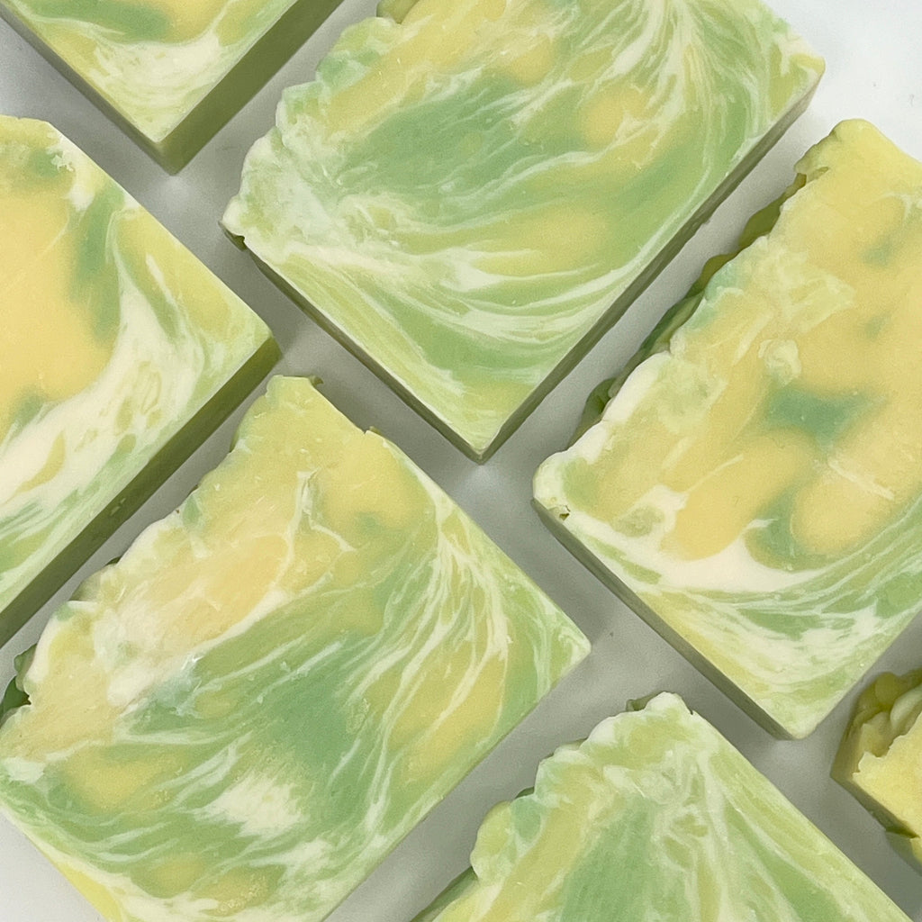Harbor Fresh shea butter soap bars scented with Lemon Verbena